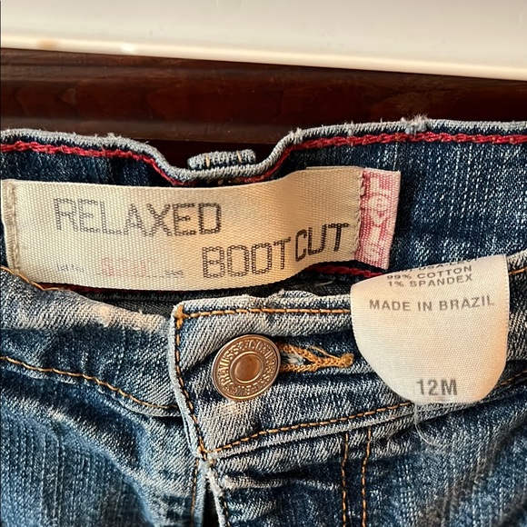 Classic Levi’s Relaxed Boot Cut Blue Denim Jeans - Picture 2 of 5